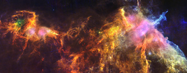 Orion B as depicted by Herschel
